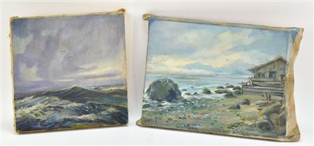 Two Seascape Paintings