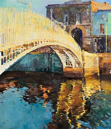 Ha'Penny Bridge Dublin (2003) by Tetyana Tsaryk - Auction record, sale price, and art valuation. Compare with similar artists and explore comparable artworks.