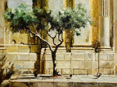 Outside the Basillica