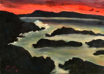View of Inisbofin from Cleggan Bay