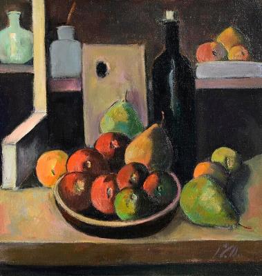 Fruit in Wooden Bowl