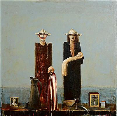 Sample artwork by Ian Humphreys (Born 1956), known for non-objective, figurative abstract painting - View similar artists and auction records