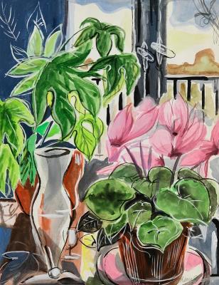 Flowers by the Window