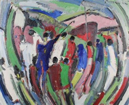 Characters by Joseph Franceli - Auction record, sale price, and art valuation. Compare with similar artists and explore comparable artworks.