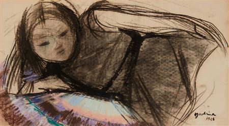 Reclining girl (Momo), 1958