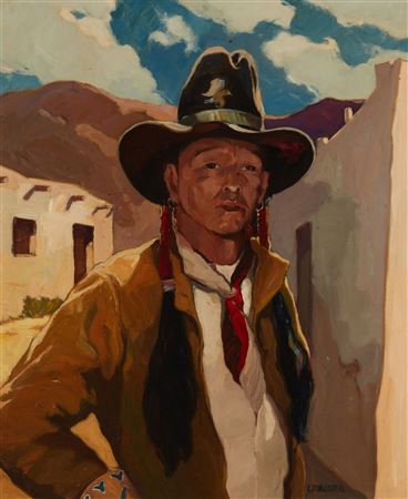 "Medicine Man, Many Feathers"