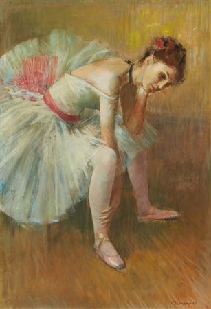 "Ballerina Resting," 1969