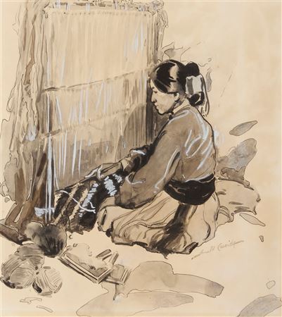 Navajo weaver