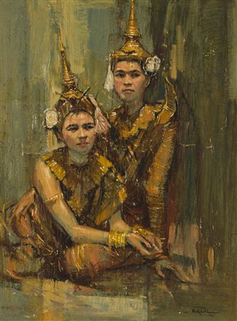 Portrait of Cambodian women, 1964
