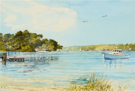 Martha's Vineyard coastal scene