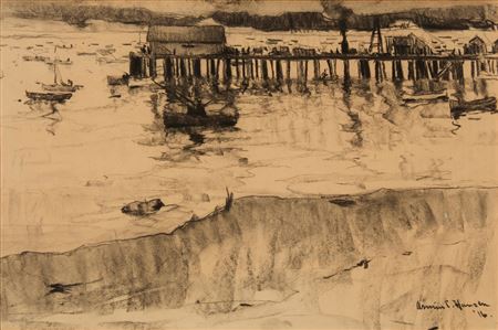 Pier at Monterey, 1916