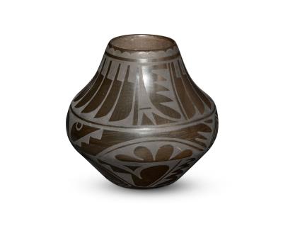 Blackware pottery jar