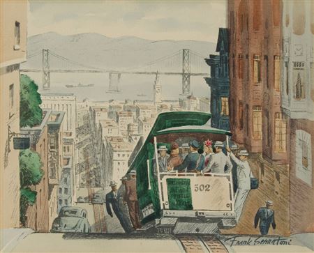 "Cable Car Down Washington Street #2"