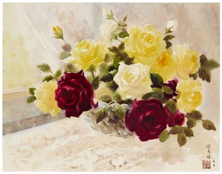 "Bright Colored Roses"