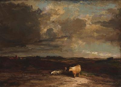 Cattle in a vast landscape