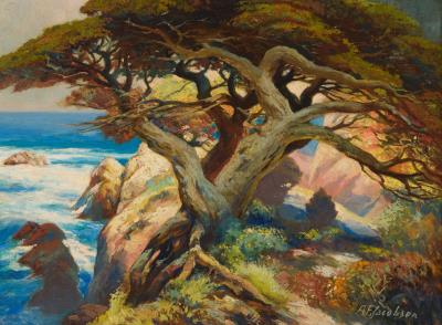 Coastal Cypress by Albert Jacobson - Auction record, sale price, and art valuation. Compare with similar artists and explore comparable artworks.