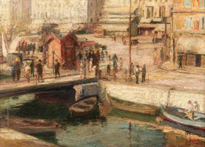 Lively harbor