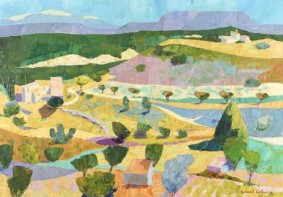 Colored landscape