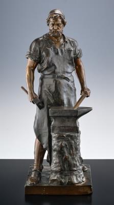 Reduced Figure of the Blacksmith of Solingen