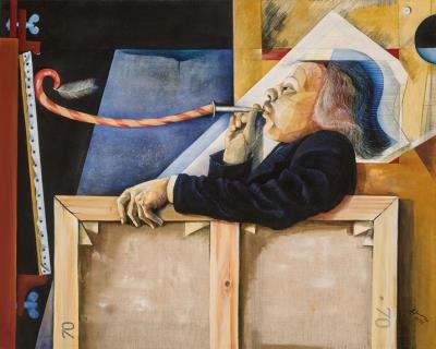 Self-portrait by Erich Smodics - Auction record, sale price, and art valuation. Compare with similar artists and explore comparable artworks.