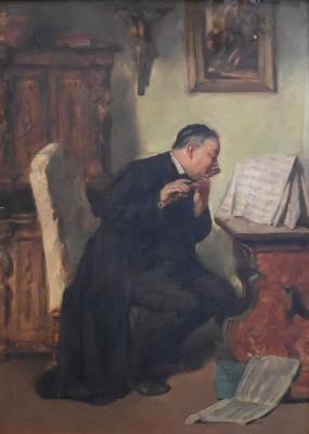 The Clergyman Practicing the Flute
