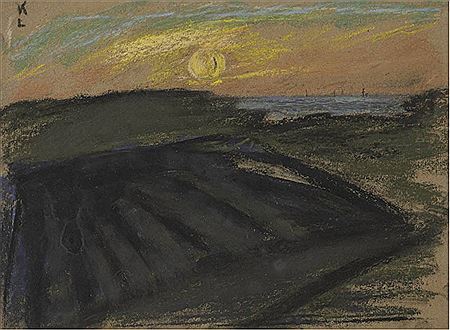 Landscape with setting sun by Kathe Lowenthal - Auction record, sale price, and art valuation. Compare with similar artists and explore comparable artworks.