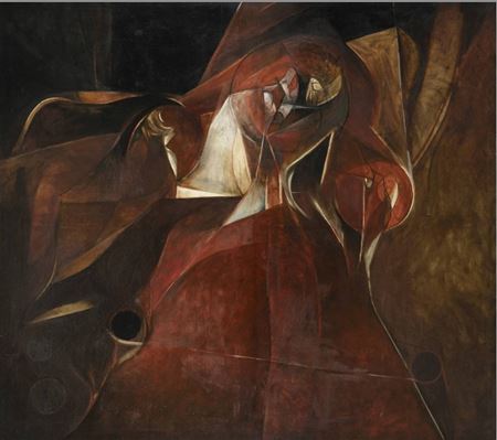 Abstract figurative composition