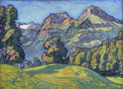 Mountain landscape in spring