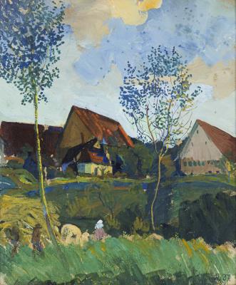 Schleifhäusle with Ellwangen in the Background by Karl Stirner - Auction record, sale price, and art valuation. Compare with similar artists and explore comparable artworks.