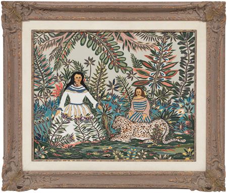 Women with a Leopard