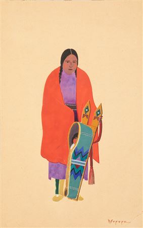 Mother with Child in Cradleboard