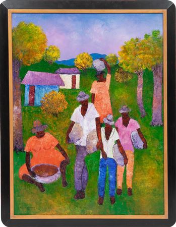 Personnages dans un Paysage