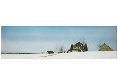 Snowy Country Scene