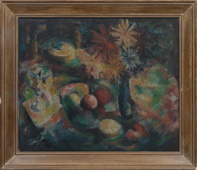 Still Life with Fruit and Vase of Flowers