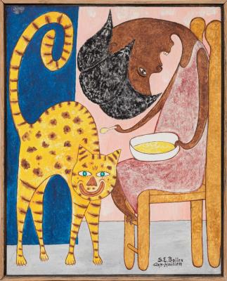 Femme et Chat