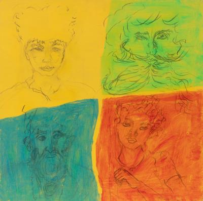 The Artist; Four Faces; Portrait of a Man (3)