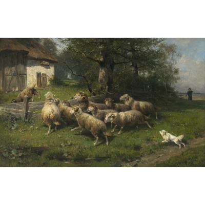 The Priest's Spitz by Ernst Adolf Meissner - Auction record, sale price, and art valuation. Compare with similar artists and explore comparable artworks.
