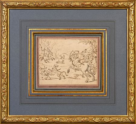 Ottoman riders hunting cheetahs