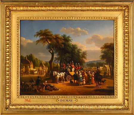 Harangueur à une fête de village and Fête de village