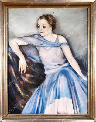 Portrait of a Woman in Her Living Room