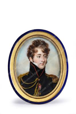 Portrait of a Young Man in Officer's Dress, Wearing the Cross of the Order of the Holy Spirit