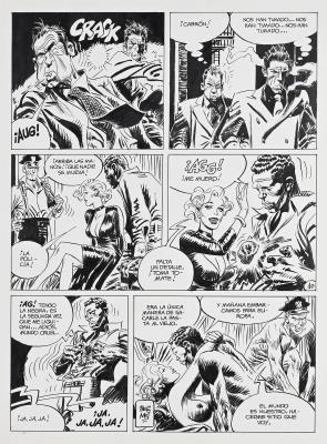 Torpédo 1936, Tome 1, El negro que puso los ojos en blanco, plate 10 (1984)