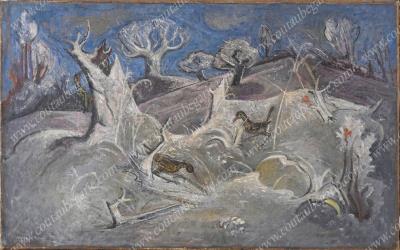 The forest with birds