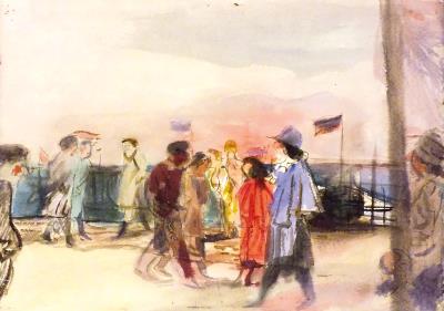 On the Riverside Promenade