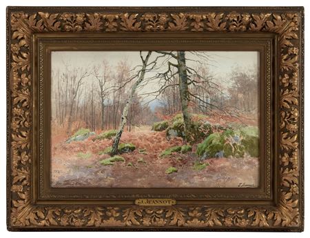 Forest of Fontainebleau in winter