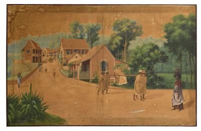 Lively scene in Fianarantsoa, Madagascar, 1912