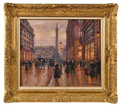 View of Place Vendôme by Emile Boyer - Auction record, sale price, and art valuation. Compare with similar artists and explore comparable artworks.