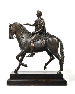 Napoleon I on horseback, dressed in antique style