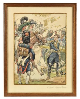 General Drouot and the Guard Artillery at the Battle of Hanau (1813)