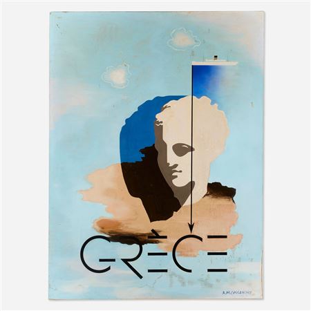 Grèce : Maquette by Adolphe Jean-Marie (AM) Cassandre - Auction record, sale price, and art valuation. Compare with similar artists and explore comparable artworks.
